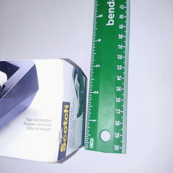 Scotch Classic Desktop Tape Dispenser, Weighted Non-Skid Base C-38 Black w/ Tape - Picture 8 of 9